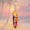 Fashion Surfboard Beach Keychains for Accessories Jewelry Miami Santa Monica San Diego Creative Keyrings Charm Friends Gifts