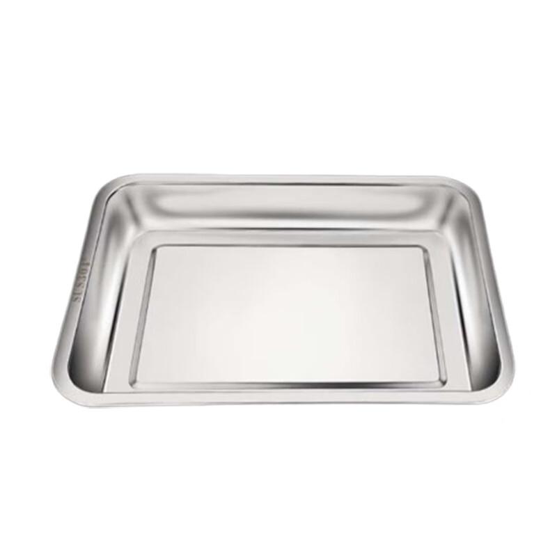 

NHZHIW 304 Stainless Steel Commercial Deep Rectangular Serving Tray
