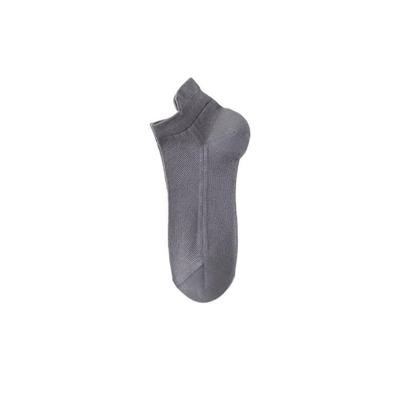Men's Breathable Cotton Ankle Socks - Spring/Summer Low-Cut, Thin Mesh, Casual Sports.