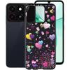 For ZTE Blade A35 Case, Black Shockproof Bumper Sleeves, 360° Drop Antiscratch Protection Cover Slim Fit Ultra-Thin Soft Silicone Phone Case for ZTE