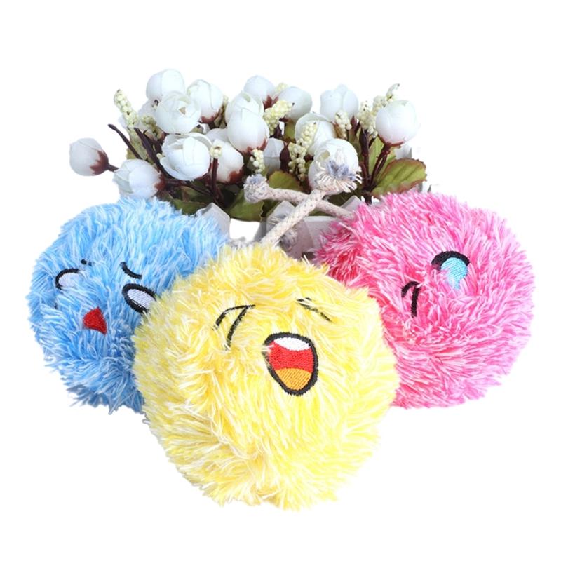 Plush Toy Balls for Cat Training Playing- Pompoms Pet Supplies for Cat Colorful Balls Cat Toy Pompoms 4  Diameter 1