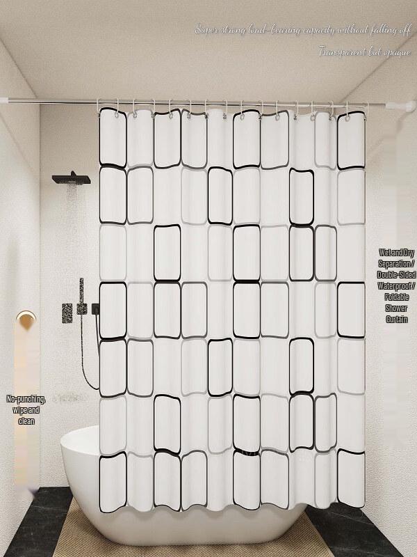 LIEI Waterproof Mildew-Proof Shower Curtain