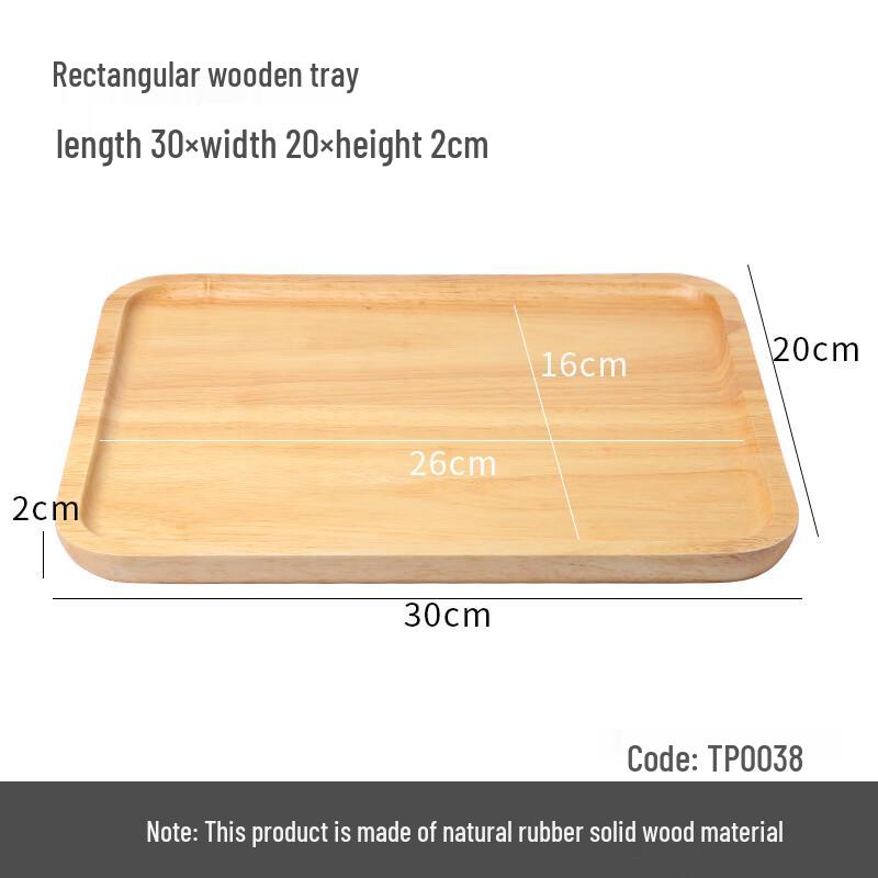 Molona Japanese Style Oak Wood Serving Tray