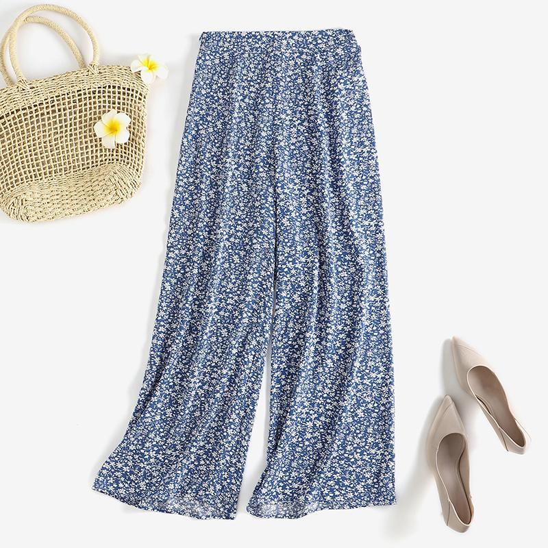 

ZANZEA Горячие летние свободные брюки с цветочным принтом