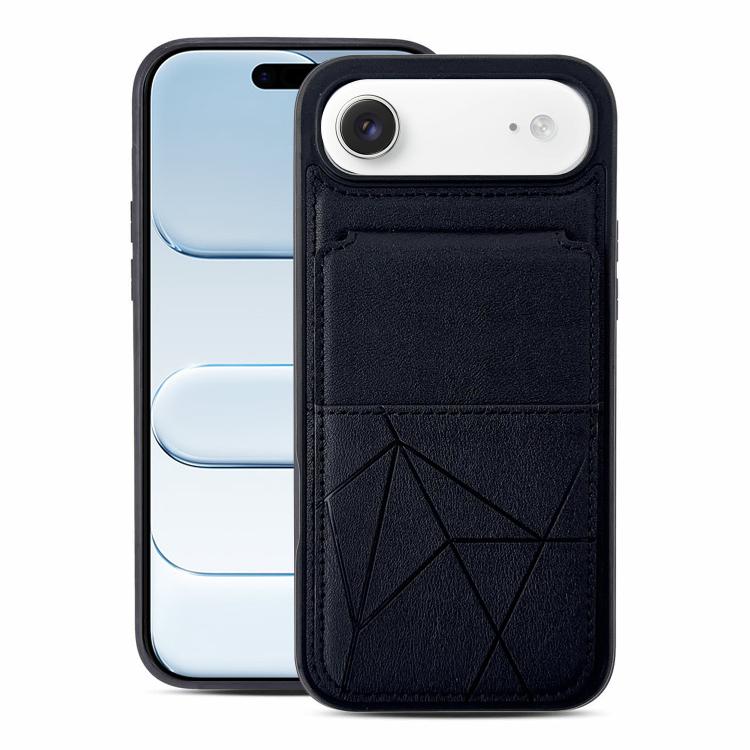 Multifunctional Vertical Flip Card Wallet Holder Vegan Leather Back Phone Case