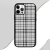 Plaid Fashion Phone Case Mobile Suitable For Apple 17 Air 16 PRO MAX 15 14 13 12 11 Patch Black Hard Shell