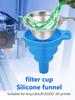 UV Resin Filter Cup Silicone Funnel for Anycubic ELEGOO 3D Printer Parts