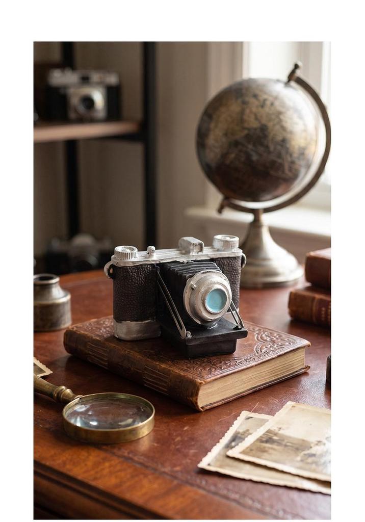 ZAKKA Home Decor & Craft Ornaments - Rustic Camera Design