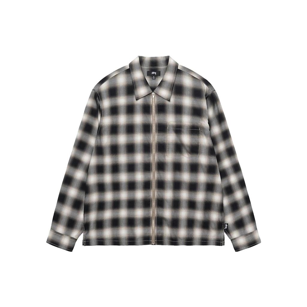 Stussy SS23 EDDIE PLAID ZIP SHIRT Unisex 1110286