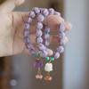 Temple-Style Fluorite Lion Bracelet - Ethnic Design for Women