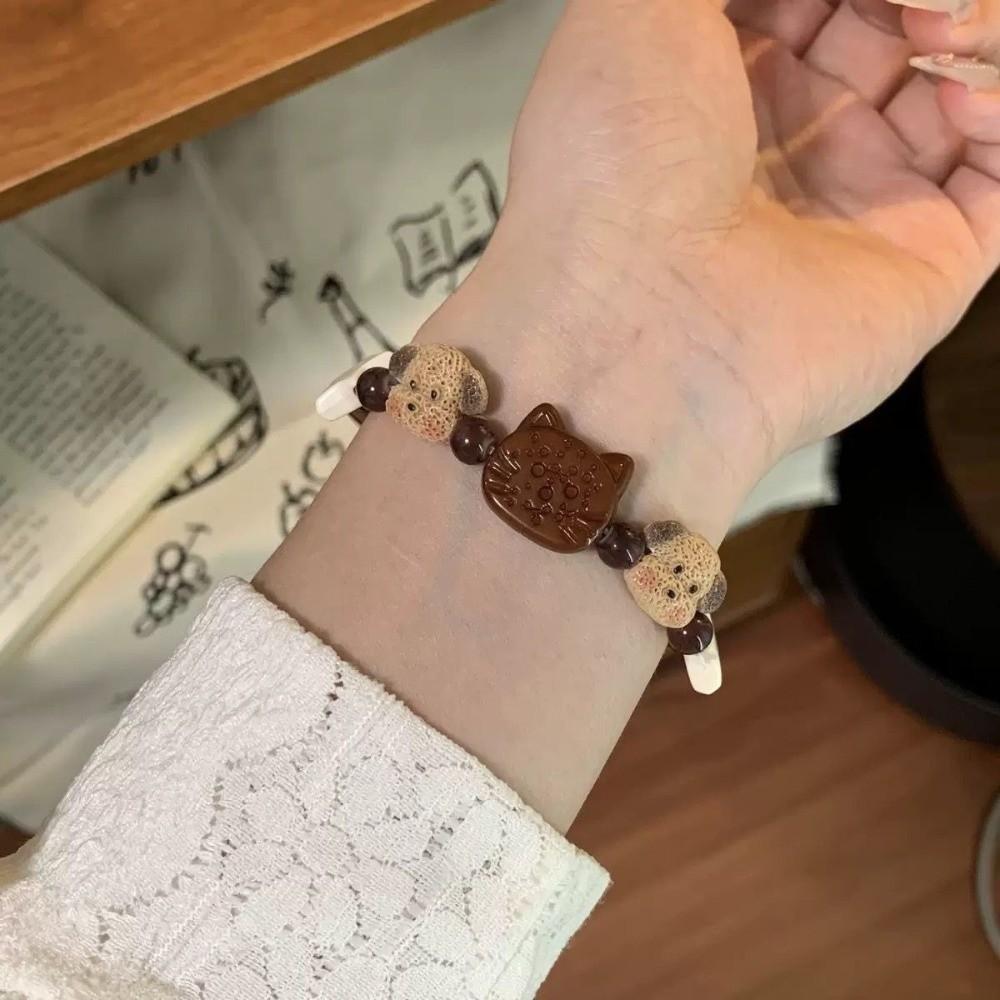 Star Cat Beads Bracelet Cute Biscuit Bear Bracelet Creative Friendship Bracelet Hand Accessory