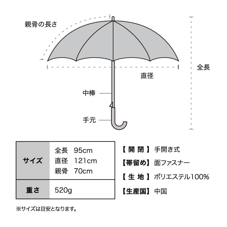 Long Umbrella 16K UMBRELLA LARGE Black Umbrella for Both Sunny and Rainy Days for Commuting to School or Travel Stylish Cute Women Men Women Men