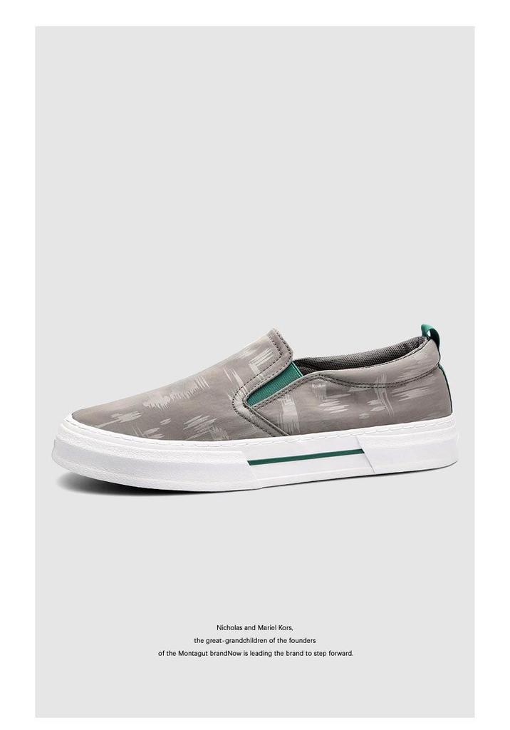 Men's Fashionable Slip-on Canvas Shoes: Spring Casual Low-top, Breathable, Light Luxury, Versatile.