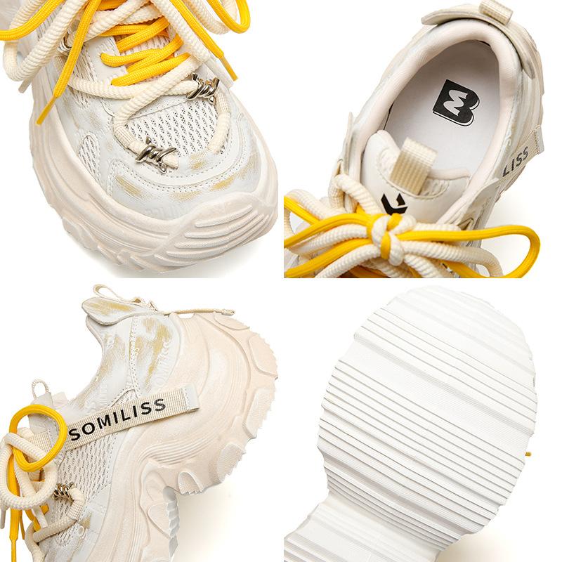 2025 Summer Platform Dad Shoes Women's Shoes Versatile Shoes Women's New Heightening Shoes Casual Shoes Sports Shoes