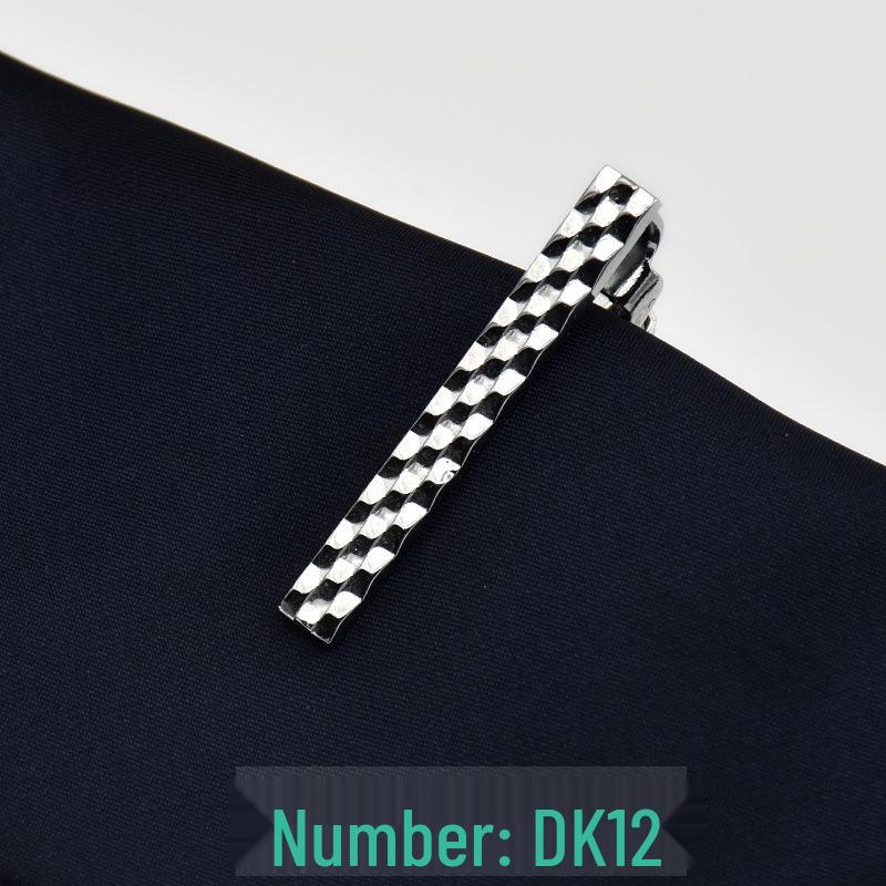 Men's 4cm Korean Style Silver Tie Clip - Suit & Shirt Accessory