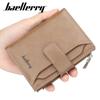Wallet Men's Retro European American Three Fold Short Style With Multiple Card Slots Zipper Buckle High-end Small