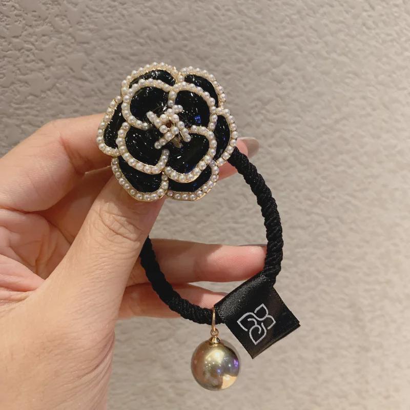 "Classic Camellia Pearl Headband for Women"