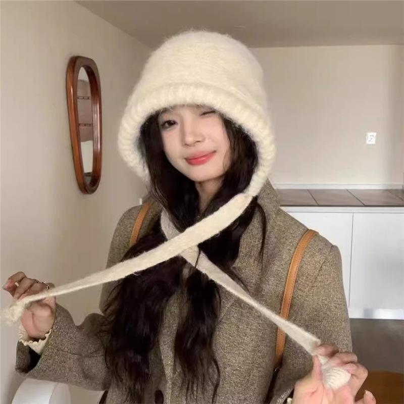 Knitted Hat Children's Winter Retro Hat Bag Hat Warm Ear Protector Wool Hat