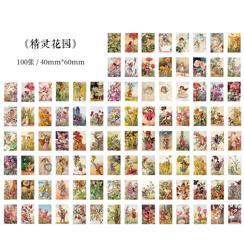 100pcs/1 lotThis memory collection series of retro collage Terra DIY decorations base paper
