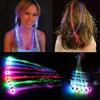 Glowing Hair Braid Led Glowing Braid Neon Party Glow in The Dark Christmas Lights Halloween Decoration Party Favor