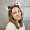 Hair-Pressing Animal Ears Hair Hoop Non-Slip Dairy Cow Hairband Funny Cow Horn Headband  Photo Prop