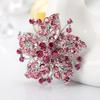 Spilla a forma di sciarpa con fiore in strass alla moda, regalo per la festa di nozze, gioielli da donna