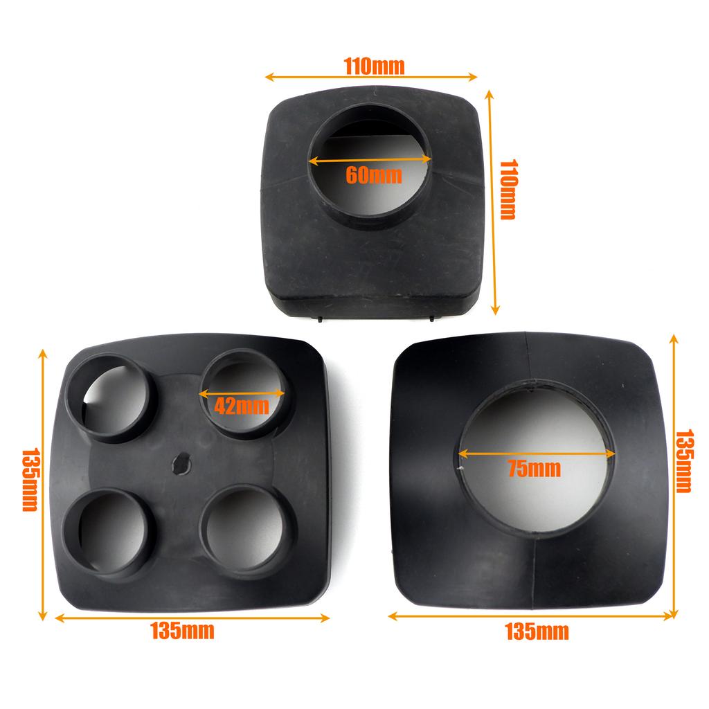 2KW 5KW 42mm 60mm 75mm Air Outlet Vent Cover Air Diesel Parking Heater Replacement For Car Truck Bus Caravan Camper