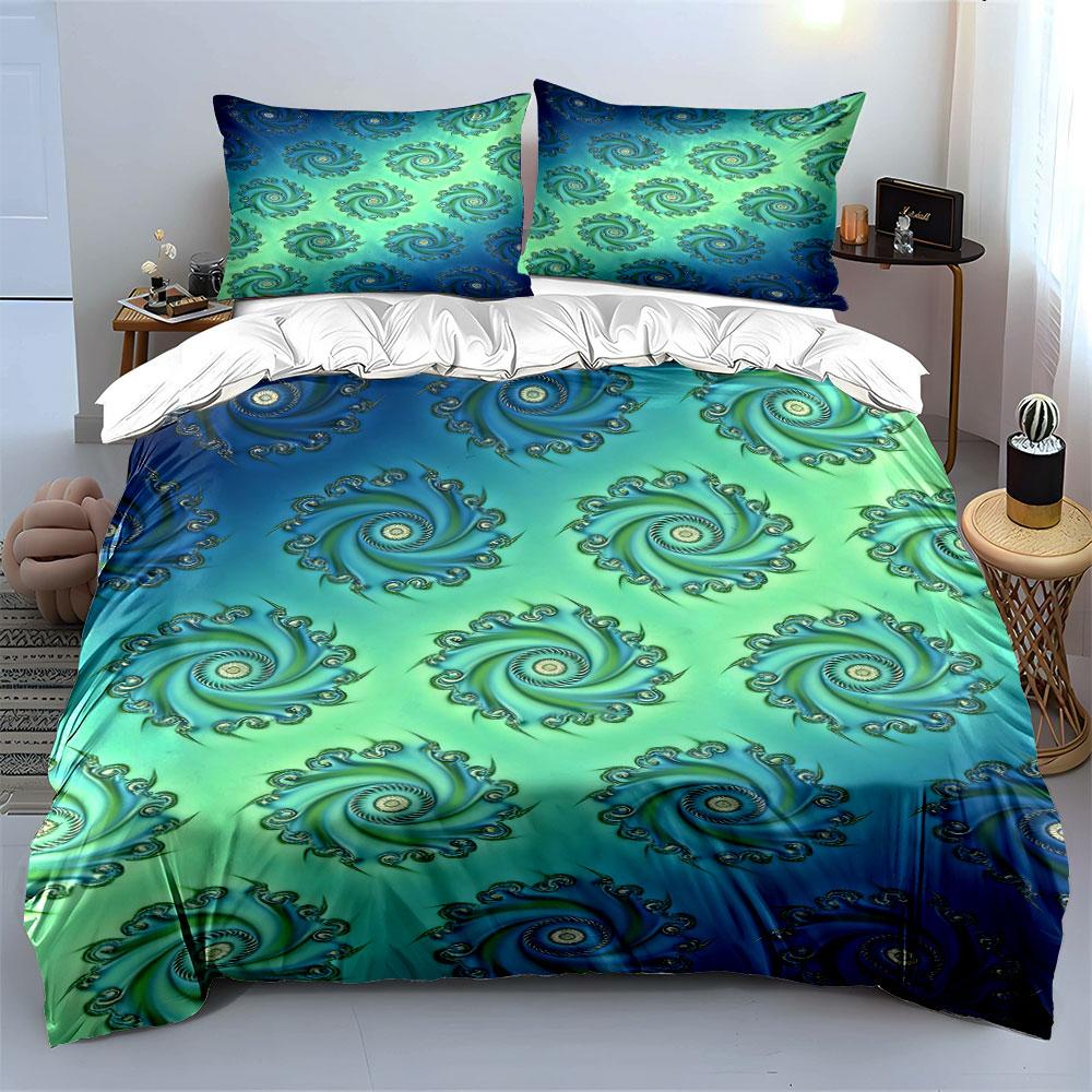 Swirling spiral wave pattern. Bedding sets Duvet cover sets Duvet covers Pillowcases(1* Duvet Cover 2* Pillowcases without duvet insert)