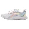 Li Ning Kids Sports Lifestyle Series Fashion Comfortable Versatile Shock Absorption Rebound Low Top Casual Shoes Kids Sneaker White Blue YKNV048-2