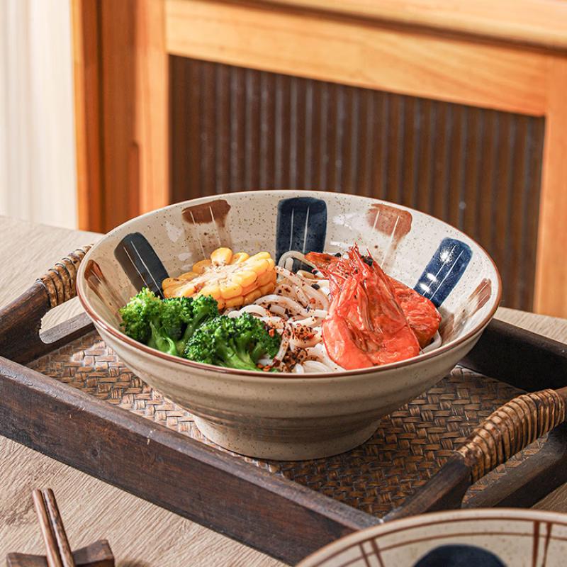 ZISIZ Japanese Ceramic Ramen Bowl