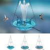 Solar Bird Baths Hangable Shower Bowl Solar Fountain For Bird Bath With Water Pump Birdbath For Outdoor Patio Garden Backyard