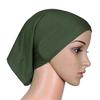 Headscarf Cap Delicate Adjustable Mercerized Cotton Solid Color Head Wrap for Daily Wear
