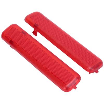 Pair Door Reflector Panel Red Interior Replacement for Silverado 1500 2500 HD  3500 1500 HD