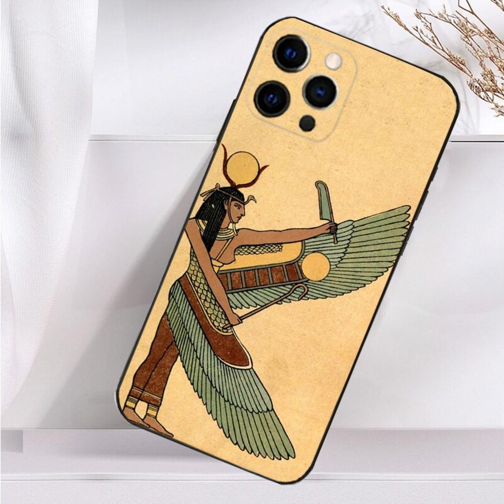 

Art A-Ancient E-Egypt Phone Case For iPhone 16,15,14,13,12,11 Plus,Pro Max,XS,X,XR,SE,Mini,8,7 Soft Silicone Black Cover iPhone12mini
