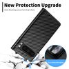 LC.IMEEKE For Google Pixel 9/Pixel 9 Pro Magnetic Case Carbon Fiber Texture Phone Wallet Cover