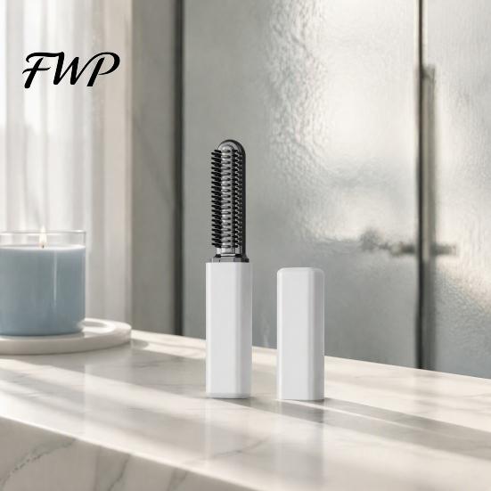 Elektrische Glättbürste Mini-Haarglätter für Pony, Kabellos Wurzelheber & Frizz-Kontrolle, USB-wiederaufladbar Männer Frauen