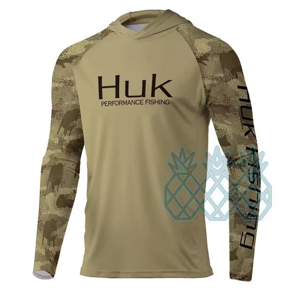 HUK Fishing Suit Men's Long-Sleeve Fishing Suit Sea Fishing Boat Quick-Dry Breathable Sun Protection Fishing Suit