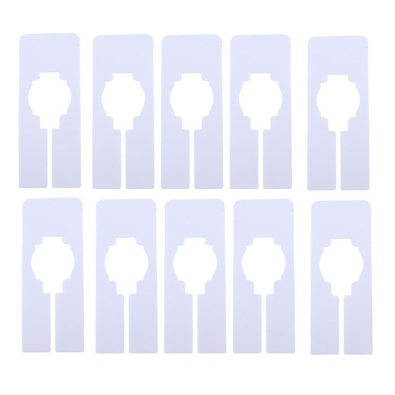 10pcs Closet Clothing Size Dividers Reusable Hangers Dividers Organizers Garment Sorting For Clothing Store Separators Rack