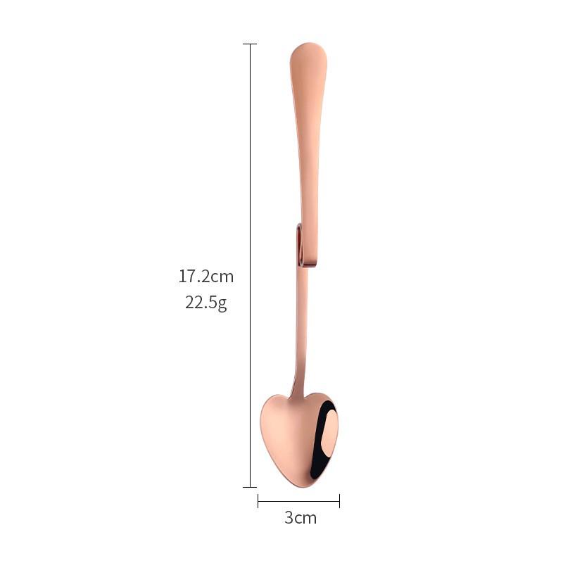 2026 Cup Coffee Spoon Heart Shape Stainless Steel Scoop Silver Sugar Dessert Spoons Gold Stirring Tea-spoon Snack Juice Tools