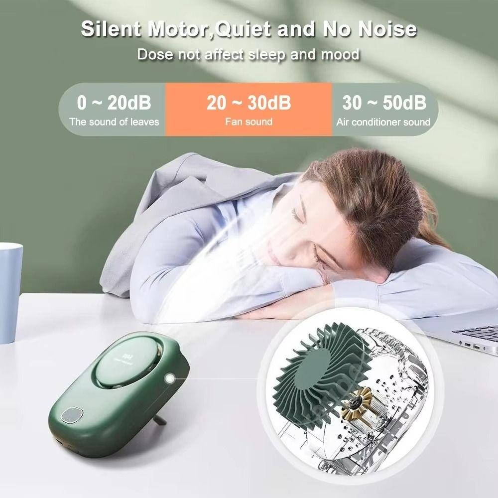 Adjustable Lanyard Neckband Fan 2000 mAh Battery USB Rechargeable Fan  Personal Cooling