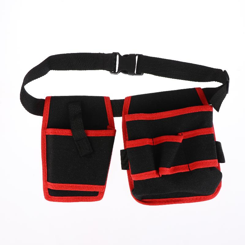 360 Rotating Electrician Tool Bag Waterproof Adjustable Waist Belt Pouch Multiple Pockets Wear-resistant Tools Storage Bag