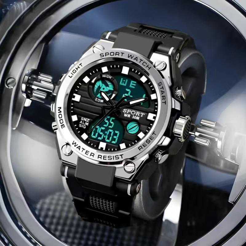 Electronic Watch Male Model Student Junior High School Youth Multi-functional Sports Male Model Luminous Electronic Watch