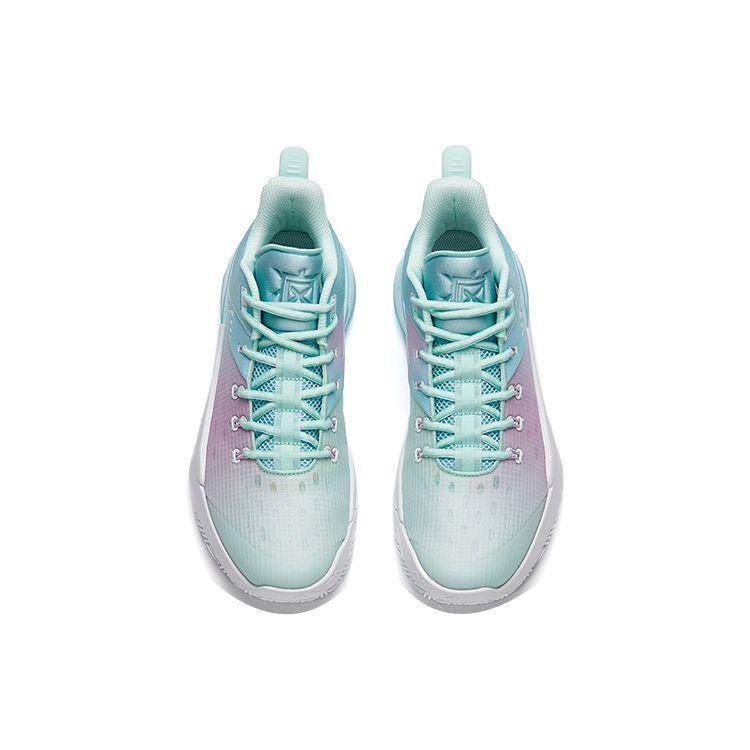 Anta Attack 2 Slip Resistant Durable Mid Top Basketball Shoes Men Sneakers Maca-Blue 112141633S-1