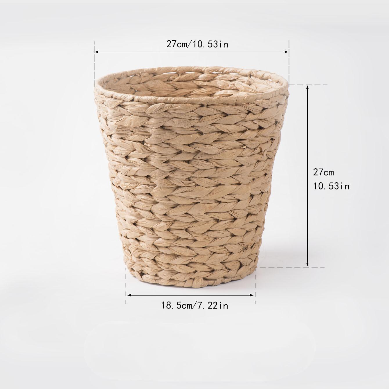 

Handmade Woven Rope Storage Basket Flower Pot Planter Basket Laundry Dirty Clothes Storage Potted Garden Plant Flower Holders