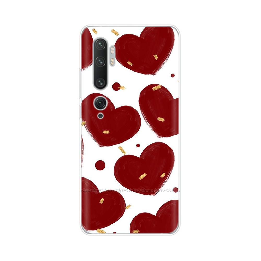 For Xiaomi Mi Note 10 Case Cute Painted Soft Silicone Back Cover For Xiaomi Mi Note10 Pro Lite 10lite Clear Phone Cases Fundas