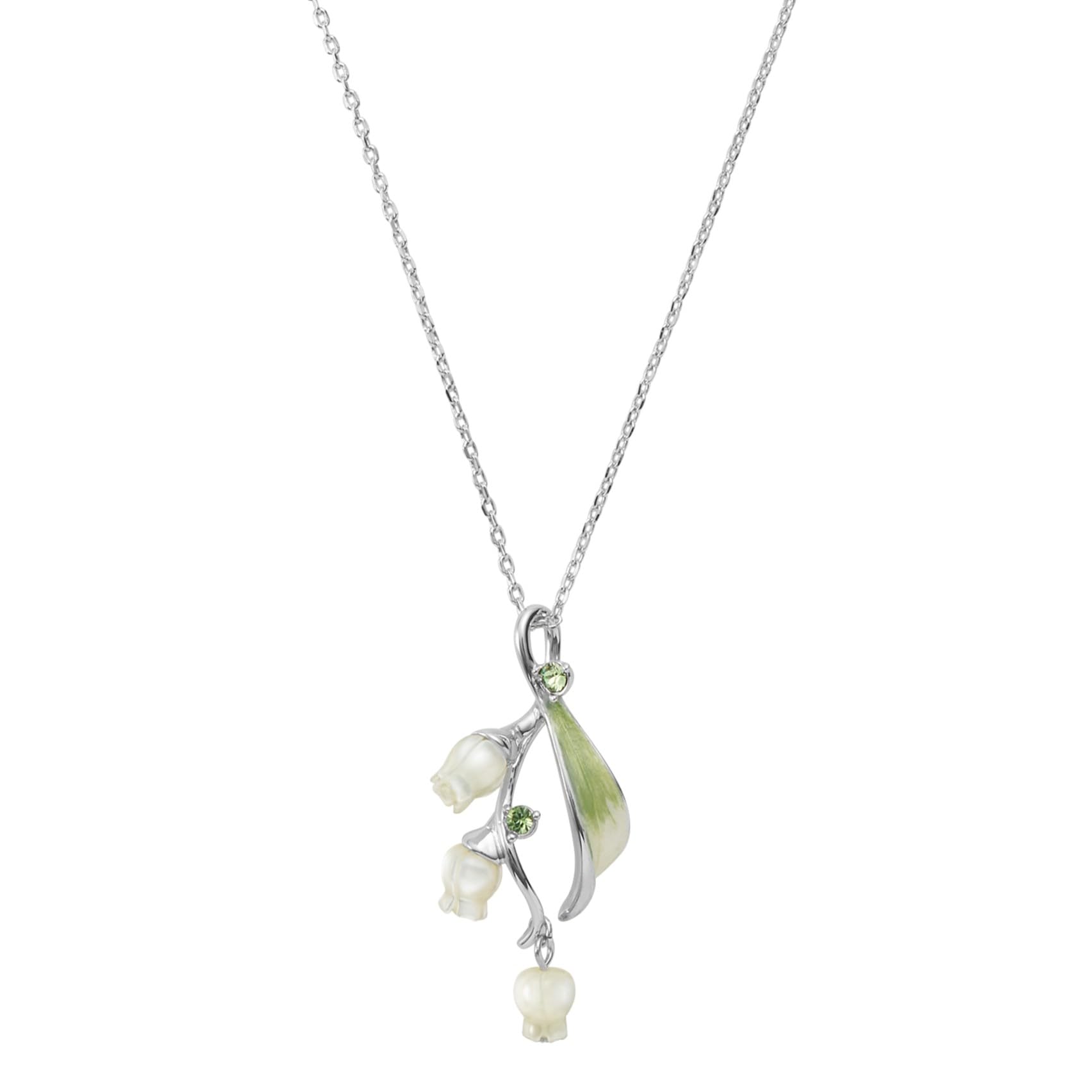 Vendome Boutique Lily of the Valley Necklace VBRP614060MP [Official] Mother-of-Pearl белый