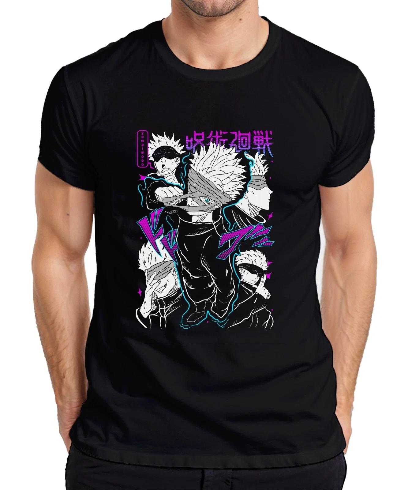 Satoru Gojo Jujutsu Kaisen Anime Manga Augenbinde Geschenk cool Herren T-Shirt M