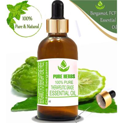Pure Herbs Bergamot FCF 100% Pure & Natural Citrus Bergamia Essential Oil ZA 227