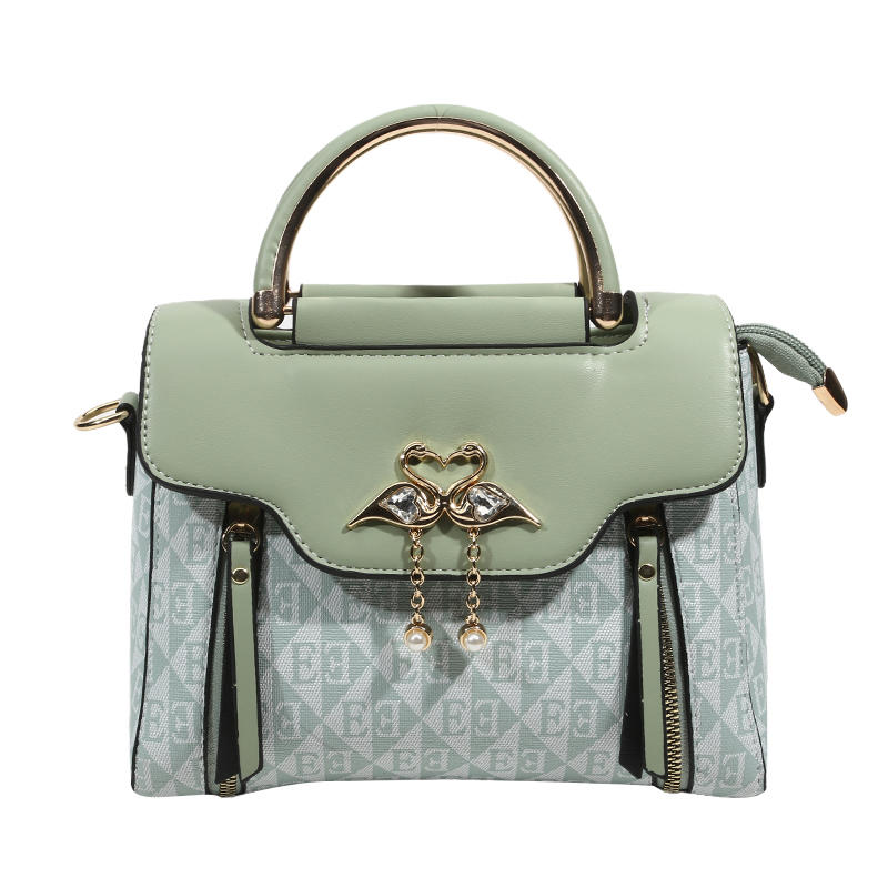 Fashion Women Shoulder Bag PU Leather Small Square Purse Luxury Print Handbag Elegant Crossbody Bag For Ladies Casual Party Office