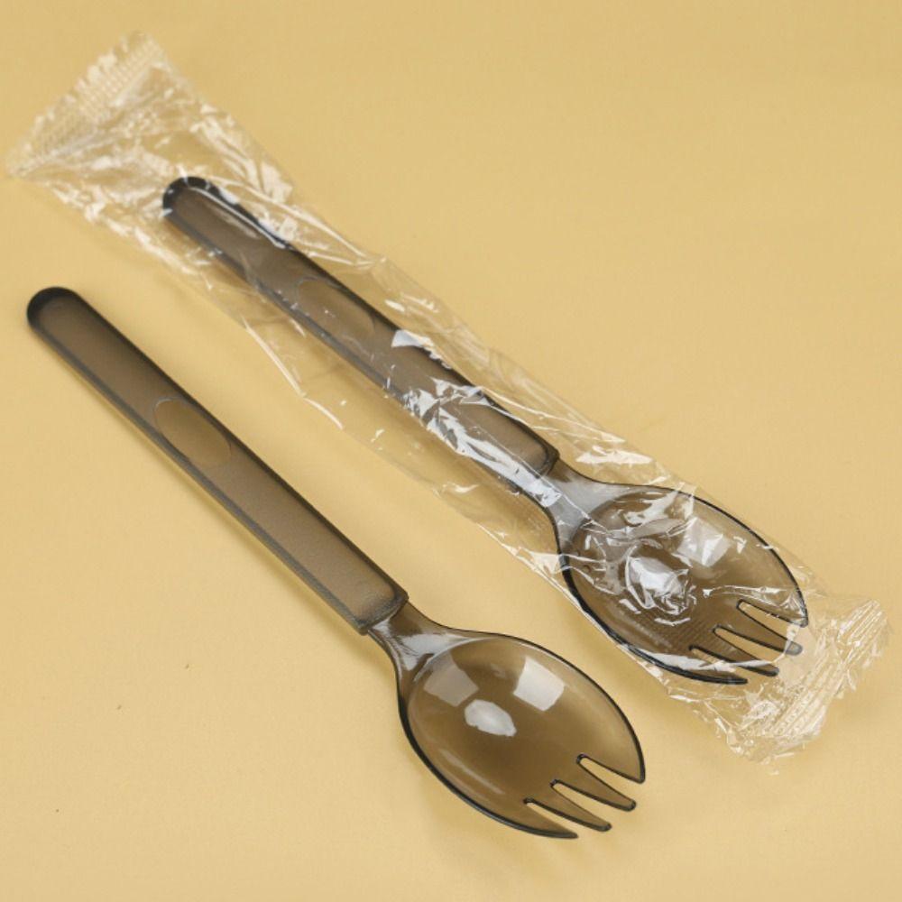 100Pcs Individually Packaged Ice Cream Spoons Eco-Friendly Dessert Cake Scoop  Party Supplies